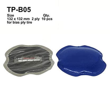 5.2" x 5.2" 10 pcs, 2 ply, Bias Tire Repair Patch, Heavy Duty, Tire Repair for Puncture, Tire Bias Tractor Tire Repair Patch - size: 5.2" x 5.2" 10 pcs