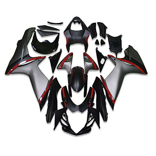 YTL Grey Black Full Fairing Fit for Suzuki 2011-2026 GSXR 600/750 - color: 010 Grey Black