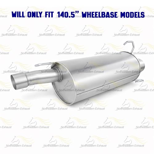 Exhaust Intermediate Pipe Muffler System Kit Compatible with Dodge RAM 3500 2003-2007 5.7L | Stainless Steel | Northeastern Exhaust | Includes Clamps and Hangers | Direct-Fit Replacement