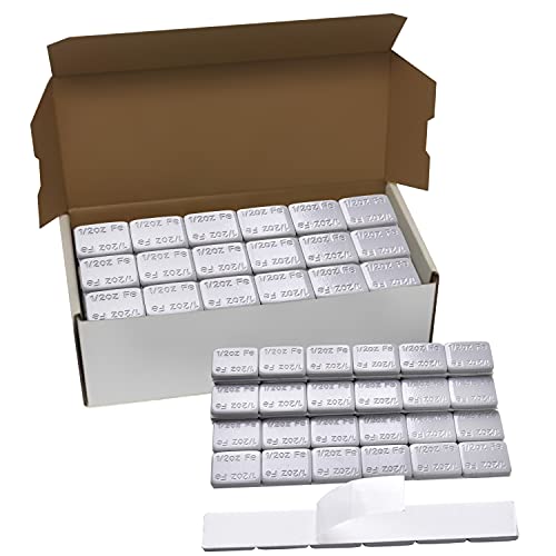 AAIN 288Pcs 1/2oz Adhesive Stick on Wheel Weights for Tire Balancing, Grey