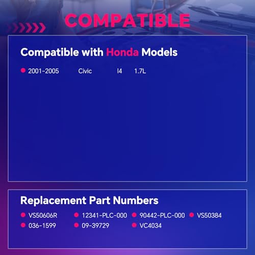 Valve Cover Gasket Set for Honda Civic 2001-2005 VS50606R - size: VS50606R