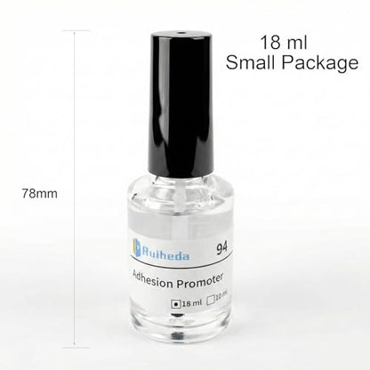 94 Adhesion Promoter with Brush Head 18ml, Tape Primer 94 Increase Adhesion for Acrylic Double Sided Mounting Tape - size: 18 ml