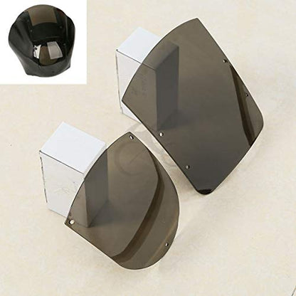 TCMT ABS Windshield Quarter Fairing Kit Fits For Sportster XL 88-16 Dyna 95-05 FXR 86-94 (Smoke) - color: Smoke Windshield