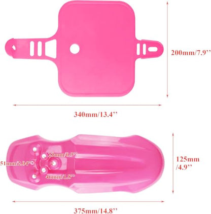 Plastic Fairing Fender Cover Kit for Honda CRF50 XR50 CRF 50 XR 50 SSR SDG 107cc 125cc Chinese Dirt Bike Pit Bike (Pink) - color: Pink