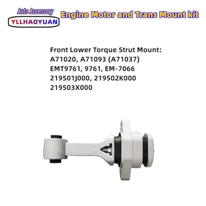 Yllhaoyuan Complete Engine Motor Transmission Mount Set - size: 2012-2014 Hyundai Accent 1.6L