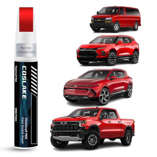 Car Touch Up Paint(Red Hot(G7C/WA130X)) for Chevrolet - color: Red Hot(G7C/WA130X) for 2026 Silverado/2025 Silverado/2024 Silverado/2024 Equinox EV/2024 Blazer/2024 Express Passenger/2024 Express Cargo