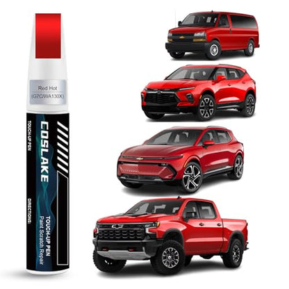Car Touch Up Paint(Red Hot(G7C/WA130X)) for Chevrolet - color: Red Hot(G7C/WA130X) for 2026 Silverado/2025 Silverado/2024 Silverado/2024 Equinox EV/2024 Blazer/2024 Express Passenger/2024 Express Cargo