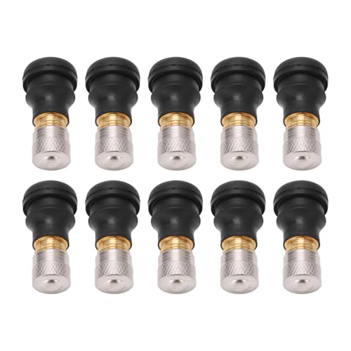 10Pcs Electric Scooter Vacuum Valve, Snap in Rubber Tubeless Tire Wheel Valve Stems Electric Scooter Accessories for M365