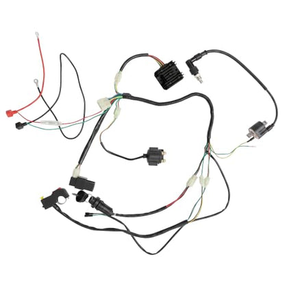 PRO BAT Complete Electrics Wiring Harness D8TJC Spark Plug Kits - color: Orange Spark Plug & Black Performance Coil