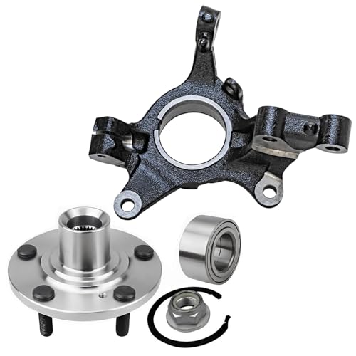 Detroit Axle - Front Left Steering Knuckle Kit for 07-10 Ford Edge - size: 2UW47880/Kit
