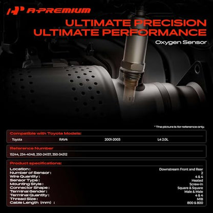 A-Premium 2-Pack O2 Oxygen Sensor Compatible with Toyota