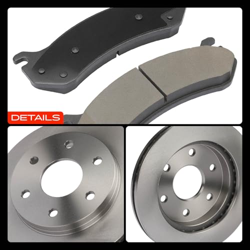 A-Premium Front and Rear Vented Brake Rotors and Ceramic Pads Kit - style: F&R Vented
