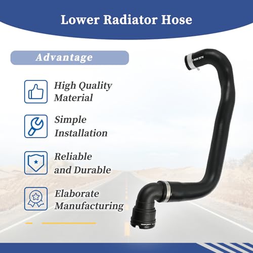 9L3Z8286C Lower Radiator Hose Fit for Ford Expedition 2009-2014 V8 5.4L / F-150 2009-2010 V8 5.4L/ Lincoln Navigator 2009-2014 V8 5.4L ||Lower Side Radiator Coolant Hose - style: Lower Side