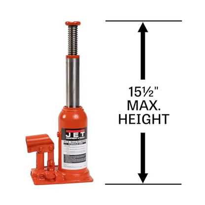 Jet 8-Ton Hydraulic Bottle Jack w/Handle (JHJ-8) - size: 8 Ton