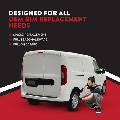 16 Inch Rim for 2015-2022 Dodge Promaster City - Painted Silver Wheel Rim - OE Direct Replacement - Road Ready Car Wheel - color: Silver