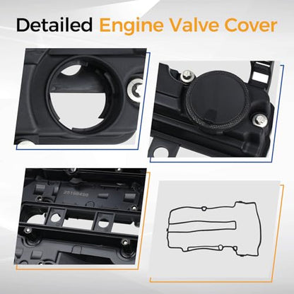 PAROD 25198498 264-968 55573746 Engine Valve Cover Gasket w/Cap&Bolt,1.4L