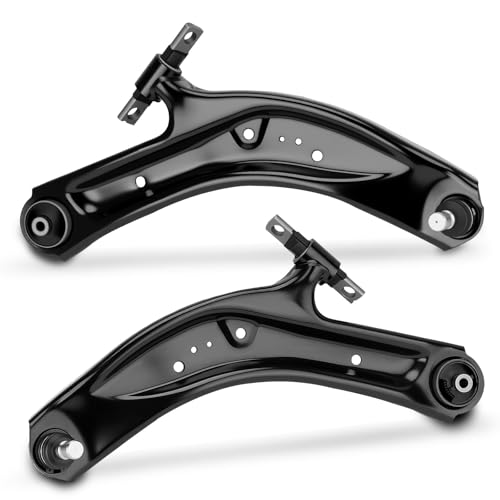 Front Lower Control Arm Set Left & Right w/Ball Joint & Bushing Compatible with Nissan Rogue 2014-2020 2.0L 2.5L Suspension Kit Replace 54501-4BA0A 54500-4BA0A N-188 N-189 K623110 K623111 - style: 2 PCS