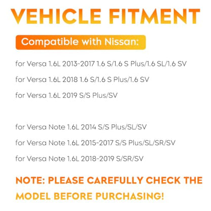Starter for Nissan Versa 1.6L 2013-2019, for Versa Note 1.6L 2014-2019 (S/S Plus/SL/SR/SV), SHI0177 S114-901A 410-44107 19092 19288 23300-EE00A