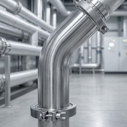 GASHER 1PCS 45 Degree Elbow Aluminum Alloy Tube Intercooler Pipe Air Intake Tube 2.5"OD, Leg Length 12" (300mm) with Bead Roll - color: 45 degree（With Clamps）, size: 2.5"OD (1 PC)