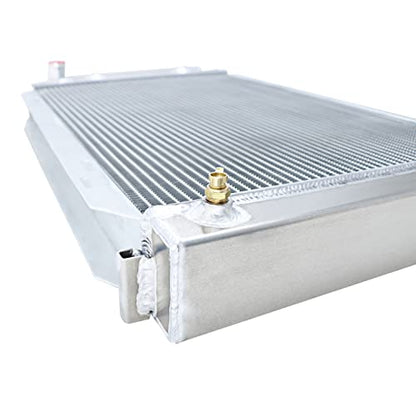 4 Row Radiator For Ford Mustang Foxbody GT SVT LX 1979-1993 - size: 4 Row Radiator+CNC 1.3Bar Cap(AT)