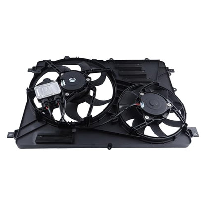 Engine Cooling Radiator Fan w/Controller Assembly Fit for 2010-2016 XC60,2011-2016 S60,2008-2015 XC70,2008-2015 S80,2015-2016 V60,2008-2010 V70 Replace 838-0009