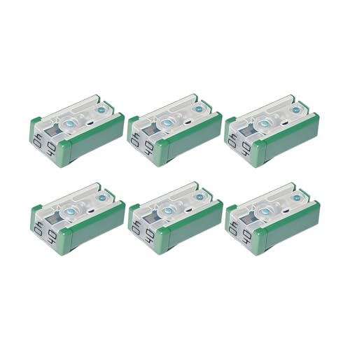 Mini Slotted Car Cartridge Fuse Kit, 6PCS 40A 32V MCASE Shaped Low Profile Vehicle Cartridge Fuse Assortment Kit, Automotive Replacement Accessories, Universal for SUV RV Truck - color: 40A