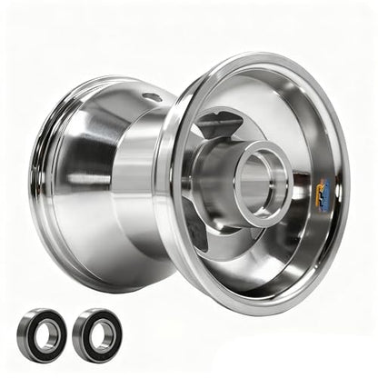 5inch Aluminum Front Wheel Rim Replacement for Go Karts UTV Karting Dirt Bike ATV Quad Bike with 10X4.50-5 Tire (Bearing Model) - size: Bearing Front Wheel Rim-10x4.50-5