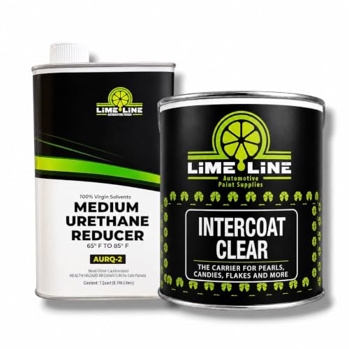 LiME LiNE Automotive Basecoat with Urethane Reducer Quart Combo Pack (Intercoat Clear Combo.) - color: Intercoat Clear Combo.