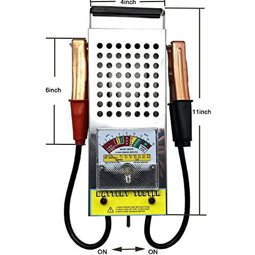 Battery Load Tester, Car Battery Load Tester 6V 12V Battery Alternator Tester with Voltmeter and Alligator Clips for All Batteries Car, RVs, Motorcycles, ATV, Boats - color: Battery Load Tester