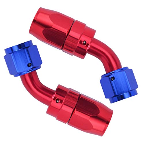 6AN Fuel Line Kit, 20FT 3/8 CPE Nylon Stainless Steel Braided Fuel Line Hose with 10PCS AN6 Hose End Fitting Adapter Kit