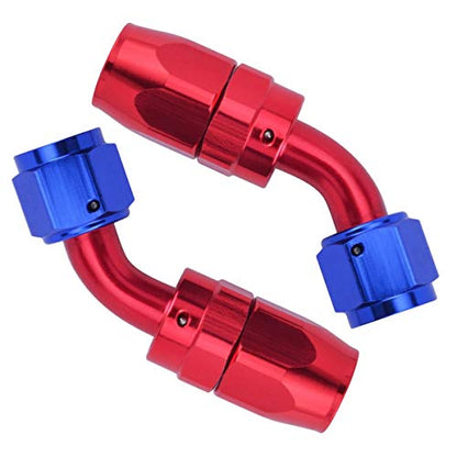 6AN Fuel Line Kit, 20FT 3/8 CPE Nylon Stainless Steel Braided Fuel Line Hose with 10PCS AN6 Hose End Fitting Adapter Kit