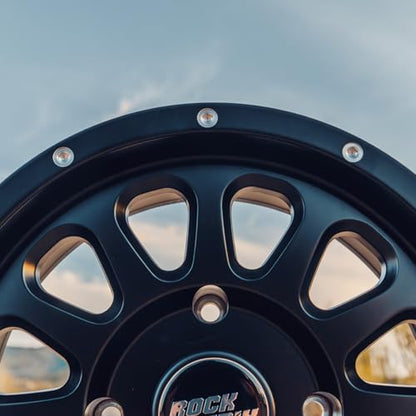 RockTrix RT111 14x7 ATV UTV Wheel 4x156 5+2 Offset, Matte Black, 1pc Single - size: 14x7 (5+2) 1pc