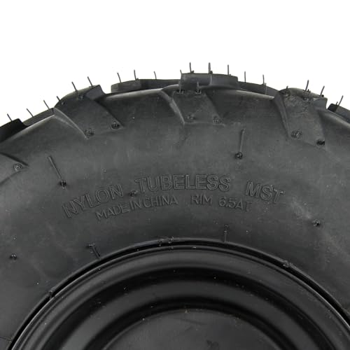 16x8-7 ATV Wheels, 3 lug 16x8-7 Tubeless Tires for Kazuma Quad ATV Go Kart UTV 125cc 150cc Off Road Tyres 3 Holes Rim set of 2