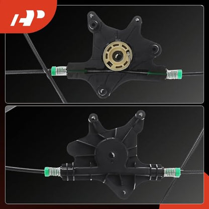 A-Premium Power Window Regulator Front Passenger Side, Without Motor - style: Front Passenger