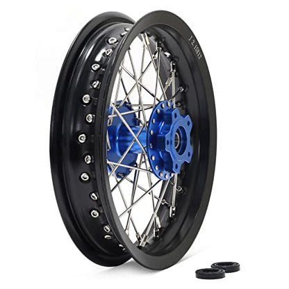 TOFR CNC 14"x2.15" Rear Wheel Rim Hub for Surron SUR-RON Light Bee X LBX - color: Blue, size: 14" Rear