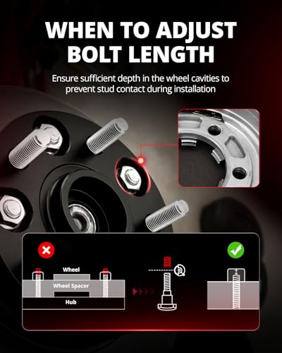 EVIL ENERGY 5x5 Wheel Spacers 1.25", 71.5 mm Bore Hubcentric 1/2x20 Studs - color: Black, size: 1.25 inch