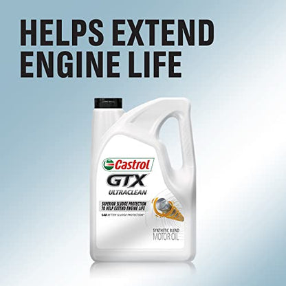 Castrol GTX 5W-30 Synthetic Blend Motor Oil, 5 Quarts (Pack of 2) - size: 5 Quarts (Pack of 2)