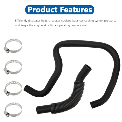Engine Upper and Lower Radiator Coolant Hose Kit Compatible with 2007-2014 Chevy Silverado Suburban Tahoe Avalanche GMC Sierra Yukon Cadillac Escalade, 22827731 22827735