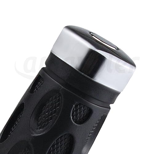 7/8inch 22mm Handlebar Throttle Twist Handle Grip Set w/Cable housing Holder Aftermarket Replacement Parts Compatible for GY6 50cc 80cc 125c 150cc Scooters Pit Bike ATV.