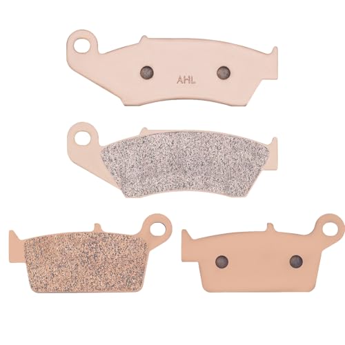 AHL Front & Rear Brake Pads Set for Yamaha YZ426F YZ426 F 2000-2002 (Sintered copper-based) - size: Sintered copper-based