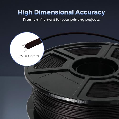 FLASHFORGE Carbon Fiber PETG Filament 1.75mm, PETG with Carbon Fiber, 1KG Spool, Dimensional Accuracy +/- 0.02mm, Lightweight & Heat-Resistant & Moisture Free (PETG-CF Marsala) - color: Marsala, size: PETG CF