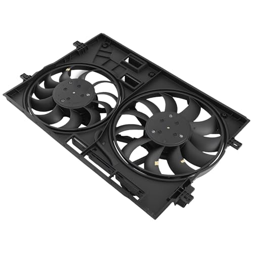 maXpeedingrods Dual Radiator Cooling Fan Assembly w/Brushless Motor for Audi Q3 2019-2021 2.0L, 3Q0121205B VW3115125 5WA121203T - size: 3Q0121205B