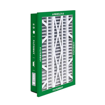 Filterbuy 16x25x5 Air Filter MERV 8 Dust & Allergy Defense (2-Pack) - style: 16x25x5 (Actual: 14.38 x 23.38 x 3.69)