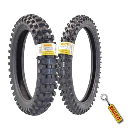Pirelli Scorpion MX Mid-Soft Stadium Set: 80/100-21 Front & 120/90-19 Rear - size: 80/100-21 M/C 51M, 120/90-19 NHS 66M