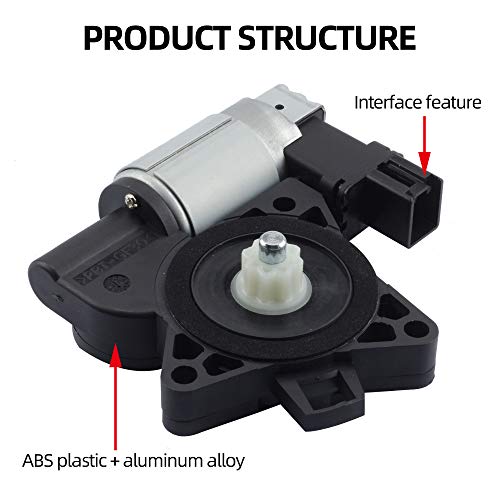 Dasbecan Front Left & Rear Right Window Lift Motor Compatible with Mazda - size: Left