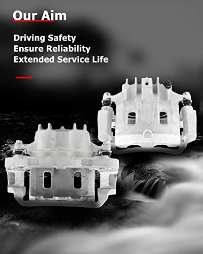 cciyu Rear Left & Right Disc Brake Calipers With Bracket 18-B4753 18-B4752 - size: Rear[18-B4753+18-B4752]