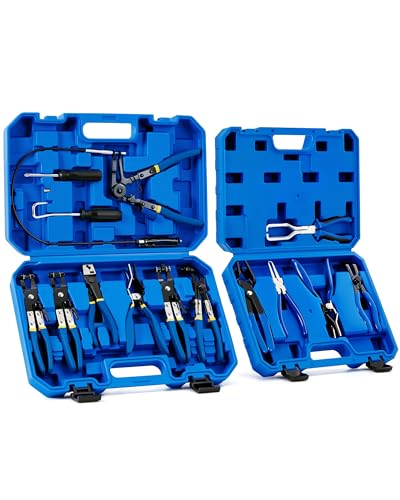 OMT14pc Fuel Line Pliers &Hose Clamp Pliers Set, Fuel Line Disconnect Tool - size: Hose Clamp Pliers Set-14pc