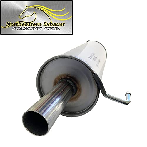 Northeastern Exhaust Stainless Steel System Kit with Hangers and Bolts Compatible for 2003-2011 Element 2.4L