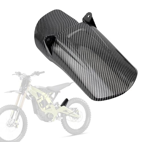 Surron Rear Shock Fender Motorcycle Shock Absorber Mudguard Replacement for Light Bee Sur Ron S X Segway X160 X260-Carbon Fiber - color: Rear Shock Fender, size: Carbon Fiber Print