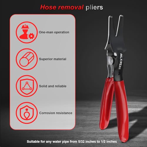 Automotive Hose Remover Pliers – Effortlessly Disconnect and Remove Vacuum Lines and Tube Hoses – Essential Mechanic Tools with Hose Clamp Pliers – Easy and Efficient Repairs